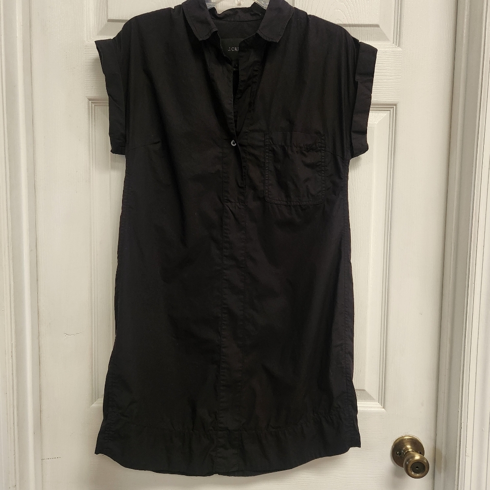 J.CREW Black Mini Short Sleeve Dress Size S